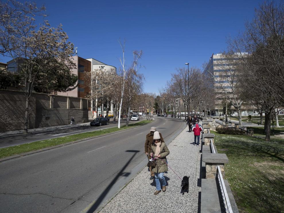 La calle de Asalto, entre la Magdalena y el parque Bruil