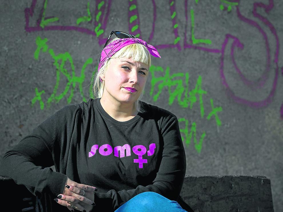 La presidenta de la Asociación Somos Más, el colectivo de supervivientes de violencia de Aragón.