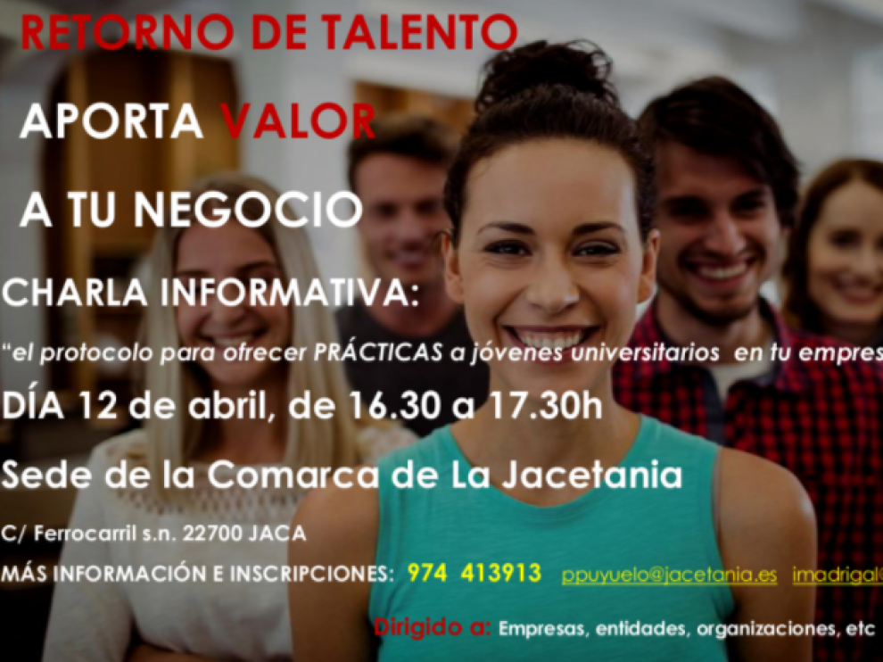 El próximo 12 de abril se celebrará una charla informativa para dar a conocer el 'Retorno de talentos'.