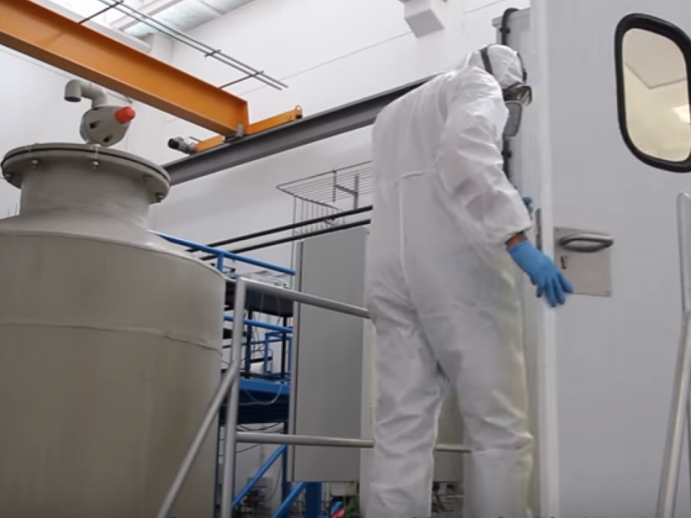 El INA observa en su cámara estanca hasta dónde se esparcen las nanopartículas diseñadas