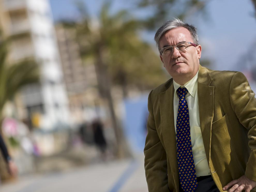 El juez Ángel Dolado, este jueves, en la playa.
