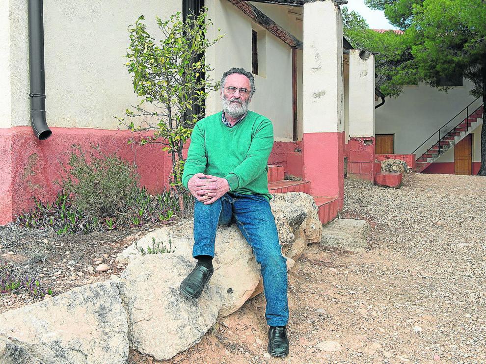 Javier Oquendo, en las instalaciones de la Escuela de la Naturaleza (Eana), que regenta.