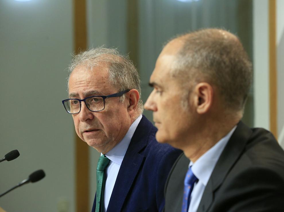 Gimeno, en la rueda de prensa de este martes