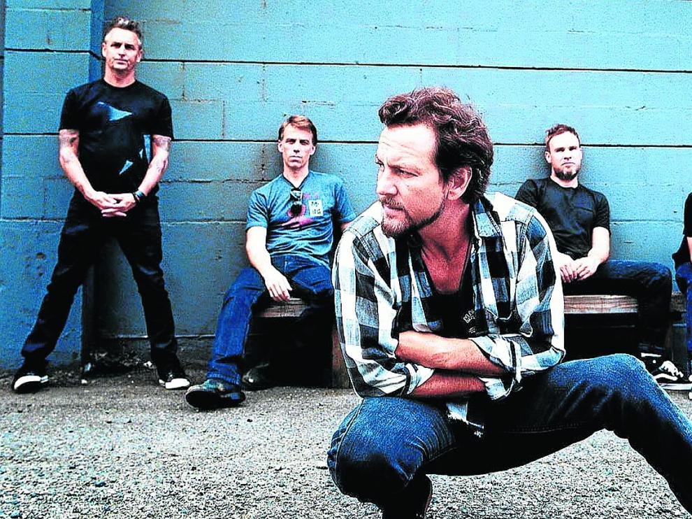 Pearl Jam, con Eddie Vedder al frente.