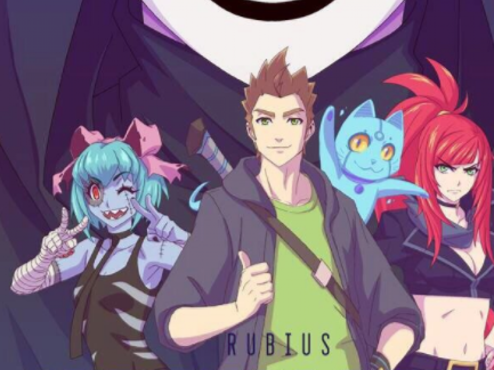 Imagen de los personajes de la serie de El Rubius 'Virtual Hero'.