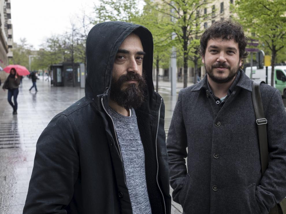 Pedro Moreno y Javier Lapuerta, artífices de la editorial aragonesa Rasmia Ediciones.