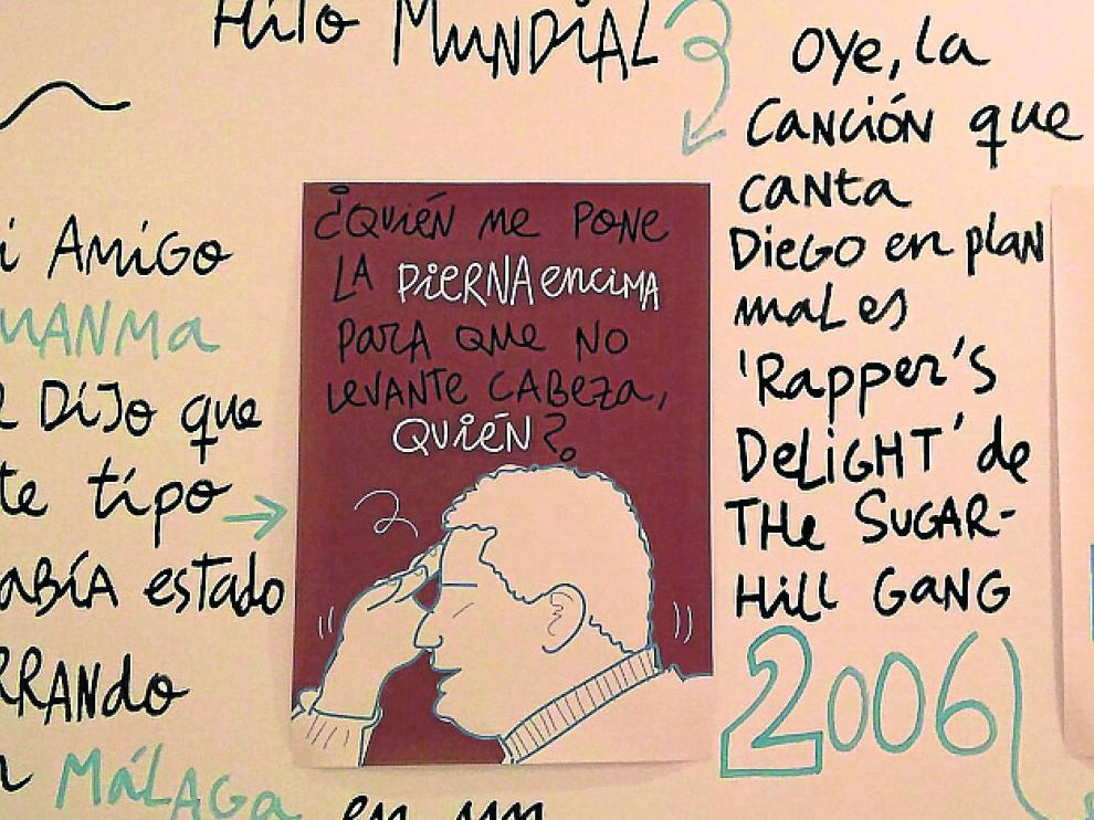 El cartel dedicado a 'Gran hermano' y Jorge Berrocal.
