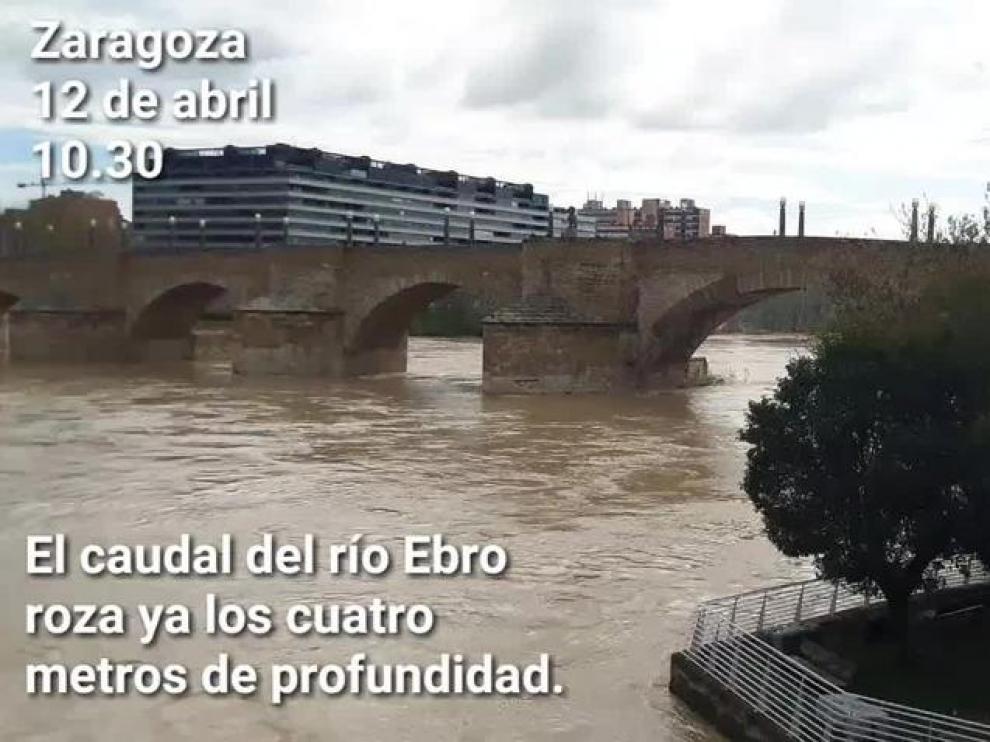 El Ebro continúa creciendo