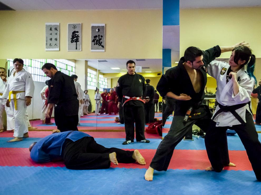 Encuentro nacional de clubes de jiu-jitsu en el Gimnasio Atlas
