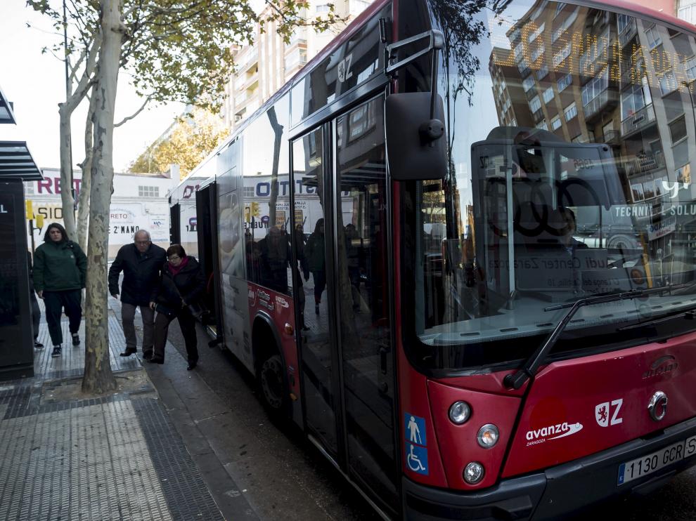 Autobús urbano de Zaragoza.