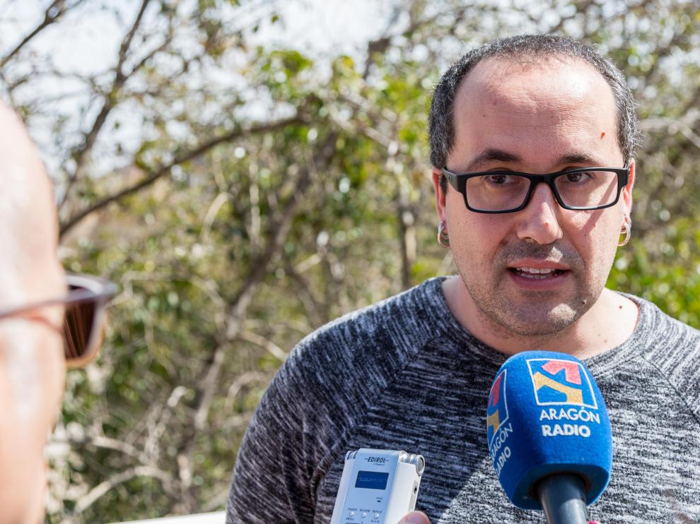 Alberto Cubero habla de la crecida del Ebro.