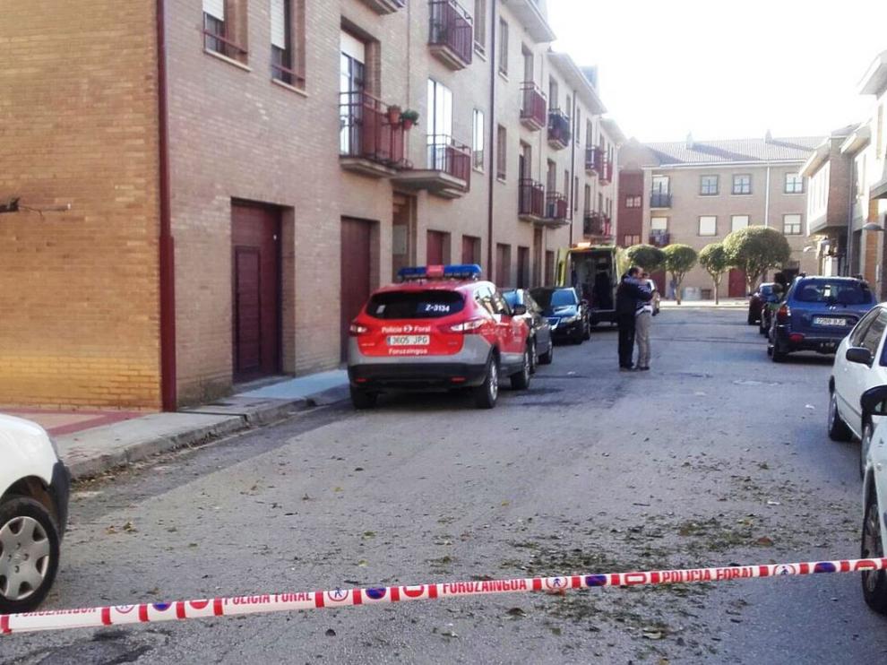 Lugar del crimen en Olite