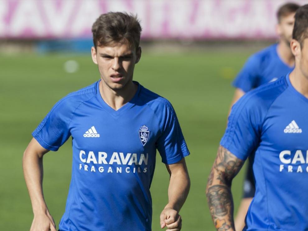 Febas y Pombo, juntos en el entrenamiento del equipo en la Ciudad Deportiva.