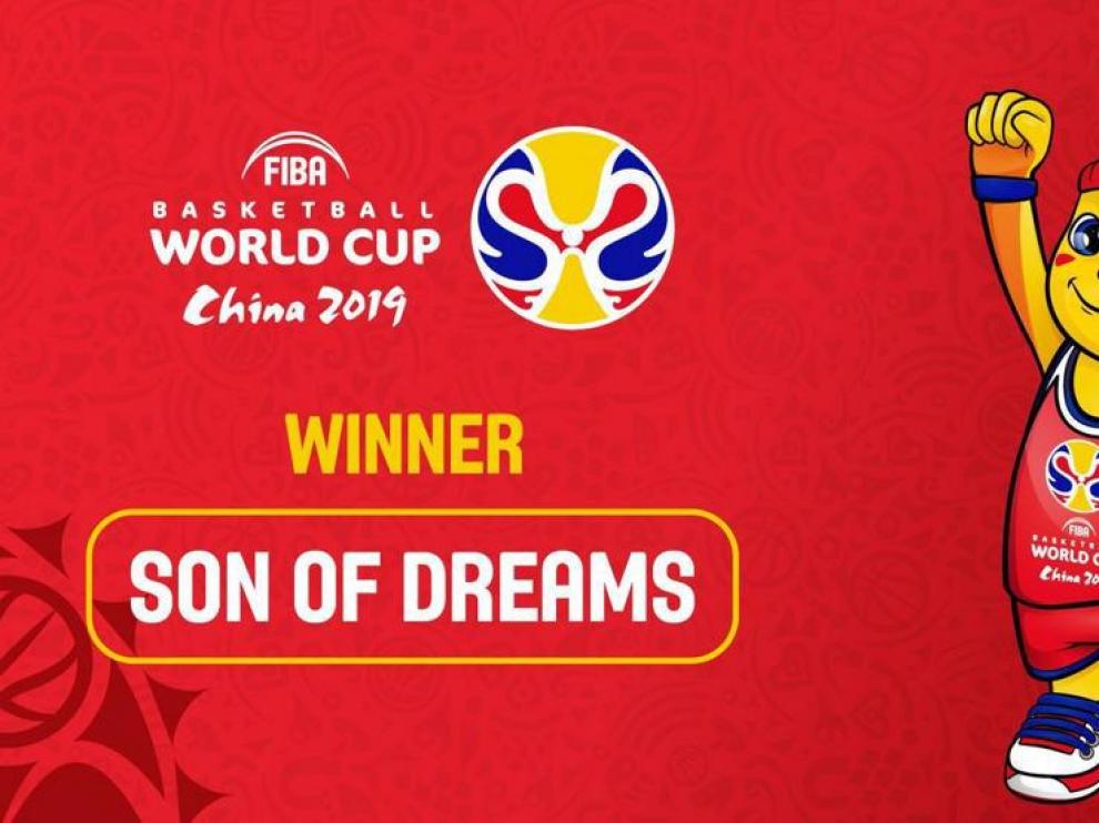 Mengzhizi, la mascota del Mundial de china de baloncesto de 2019.