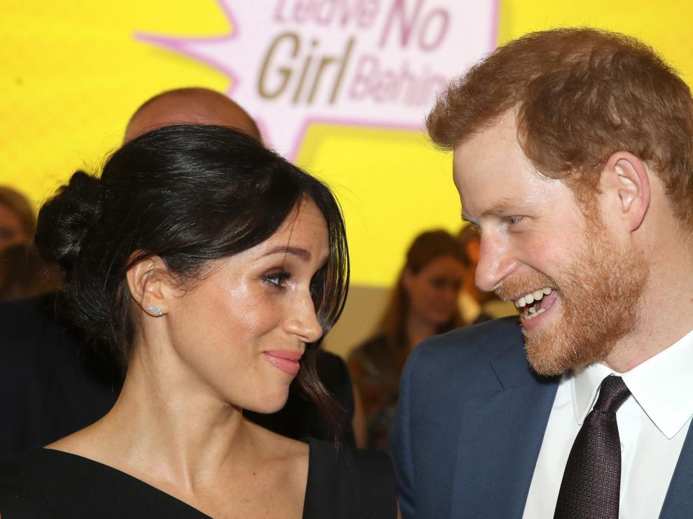Meghan Markle y el príncipe Enrique.