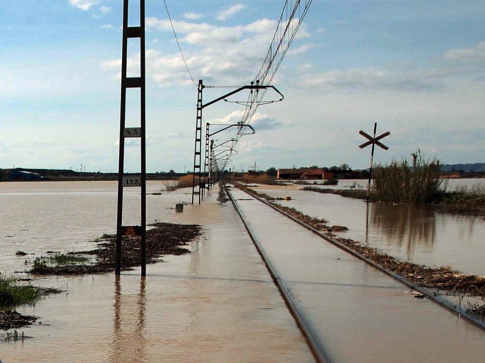Crecida del río Ebro.