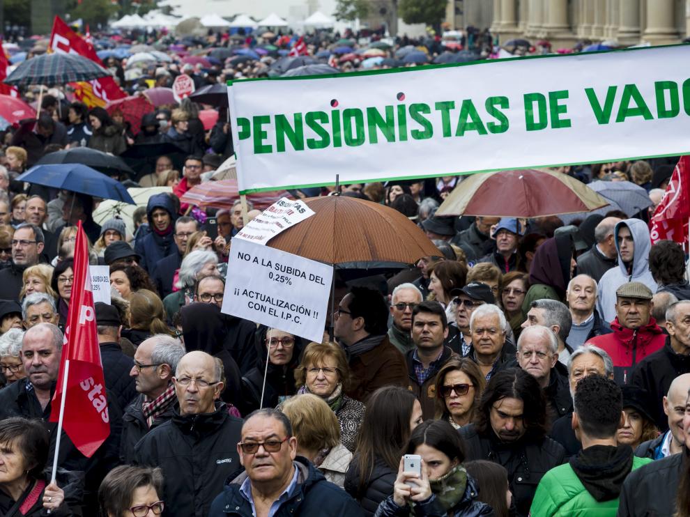 Manifestación por unas pensiones dignas en marzo.