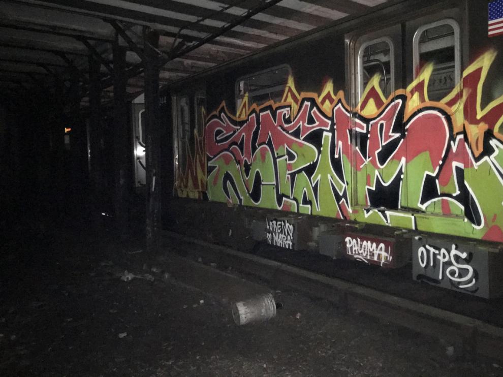 Grafiti en el metro de Nueva York