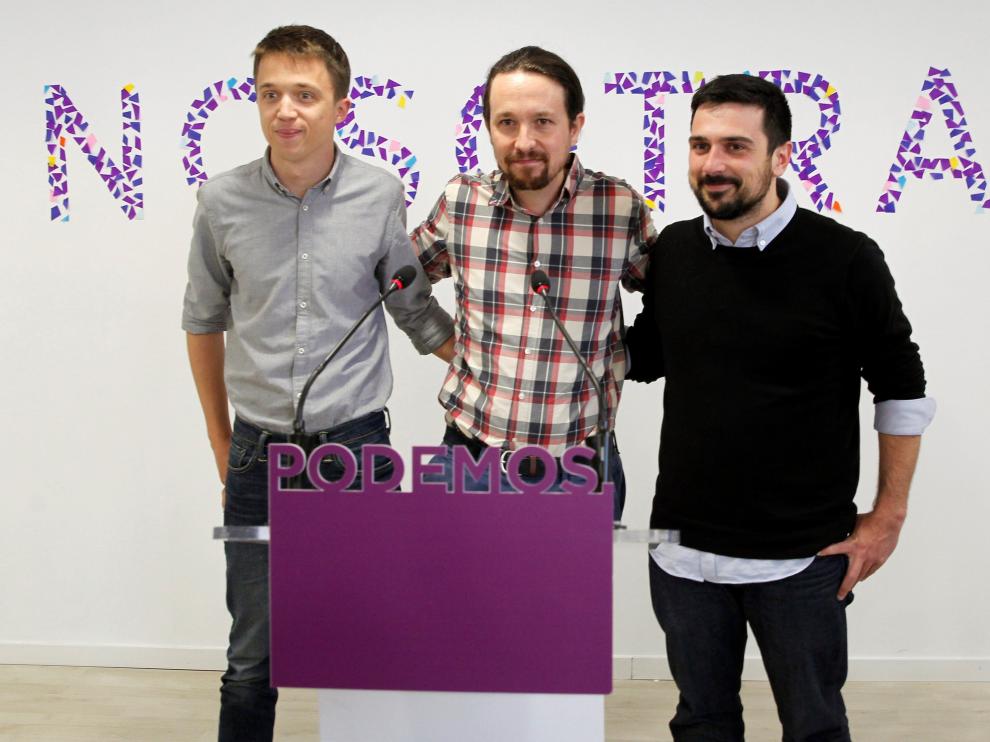 Íñigo Errejón, Pablo Iglesias y Ramón Espinar