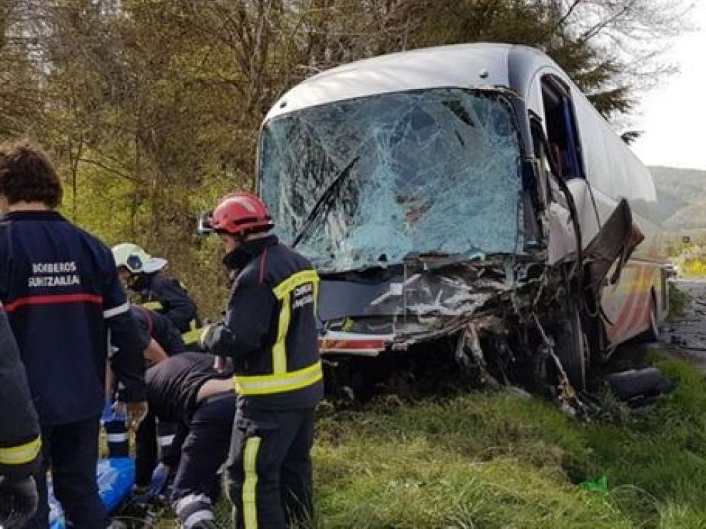 Accidente de autobús en Lantz