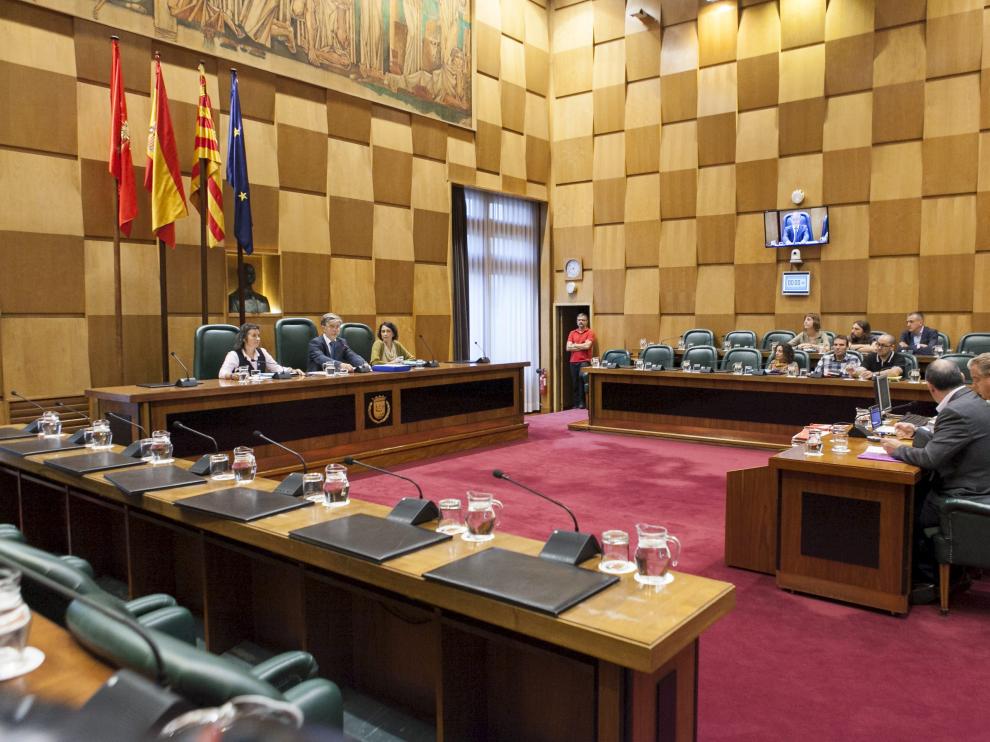 Salón de plenos del Ayuntamiento de Zaragoza