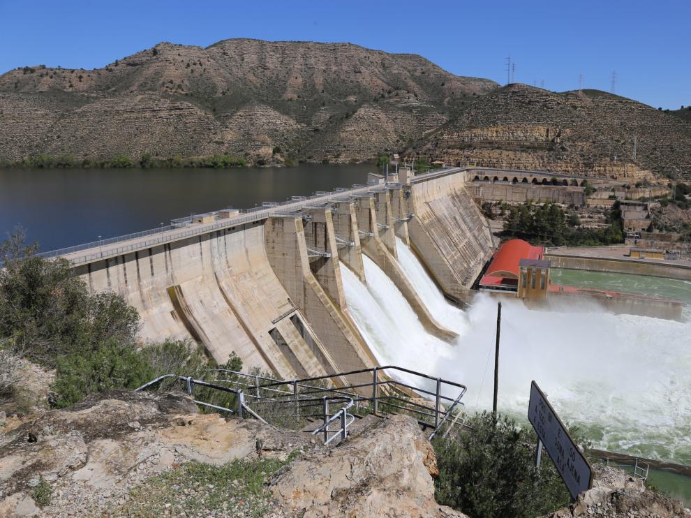 El embalse de Mequinenza, la semana pasada