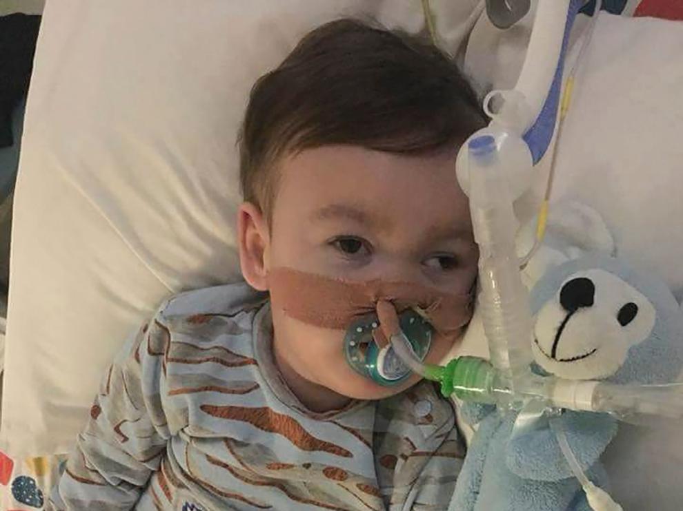 Alfie Evans en el Hospital infantil Alder Hey en Liverpool