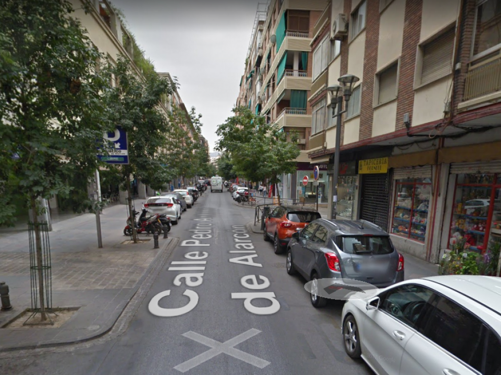 Calle Pedro Antonio de Alarcó en Granada, donde tuvo lugar la reyerta