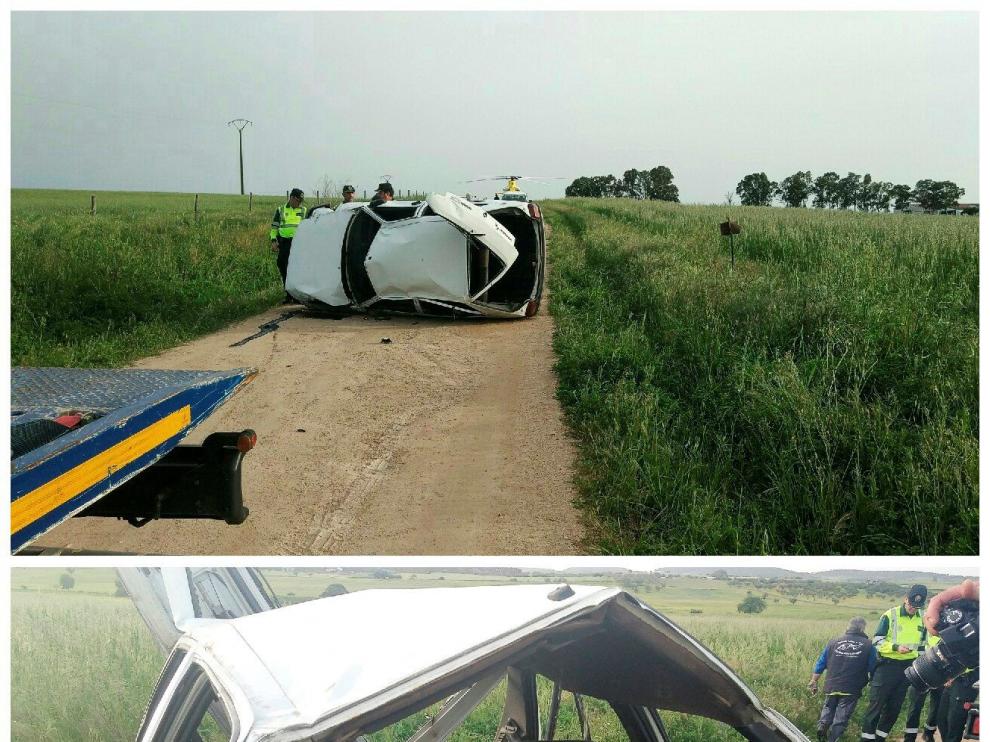 El accidente ocurrió en un camino sin asfaltar