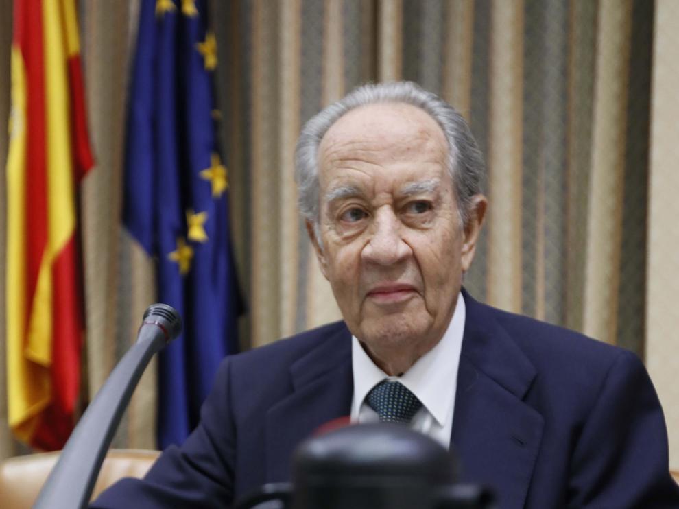 Villar Mir, expresidente de OHL, durante su comparecencia en el Congreso.