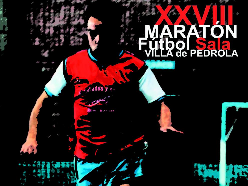 Fútbol Sala. Cartel Maratón de Pedrola.