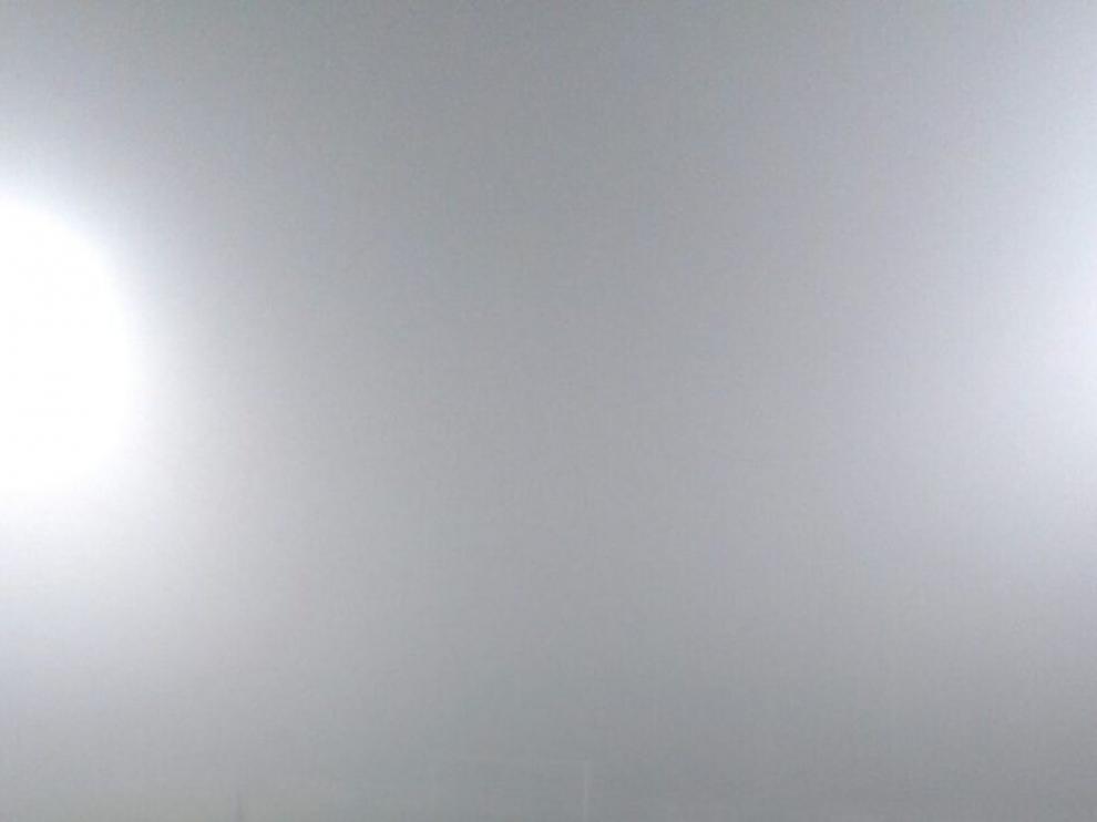 Niebla en el Nuevo Campo Municipal de Cuarte