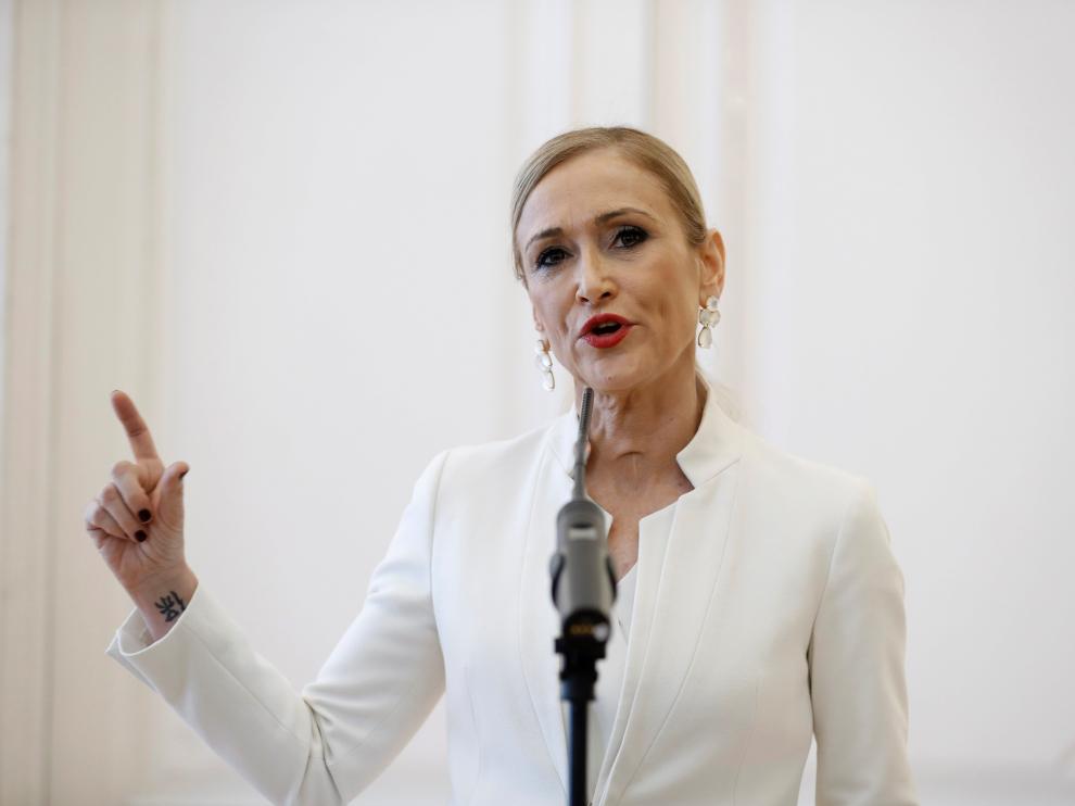 La expresidenta de la Comunidad de Madrid, Cristina Cifuentes