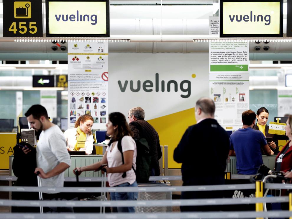 El 86 % de los pasajeros que volaban este jueves con Vueling no se han visto afectados.