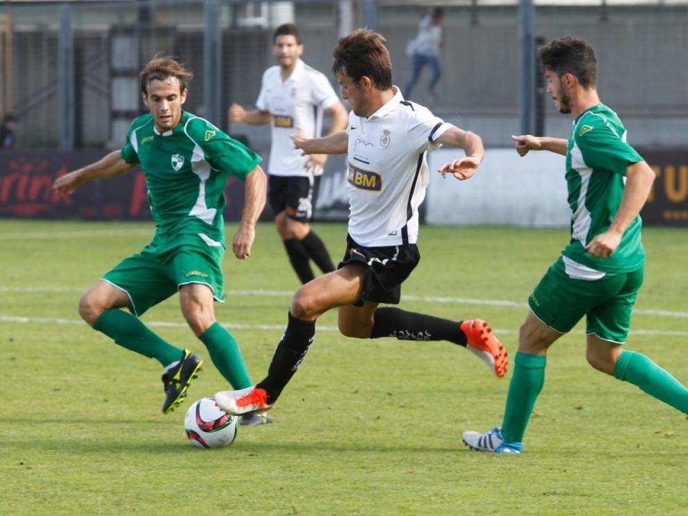 Imagen del partido de la primera vuelta en Irún entre el Real Unión y el Ebro.