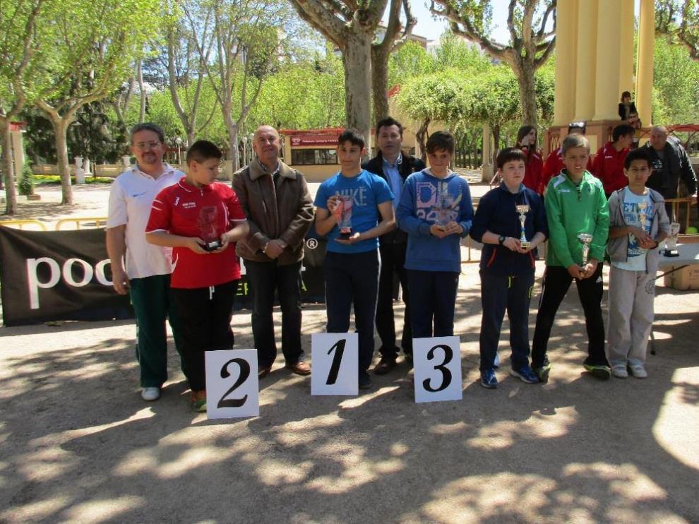 Campeones en la categoría alevín masculina.