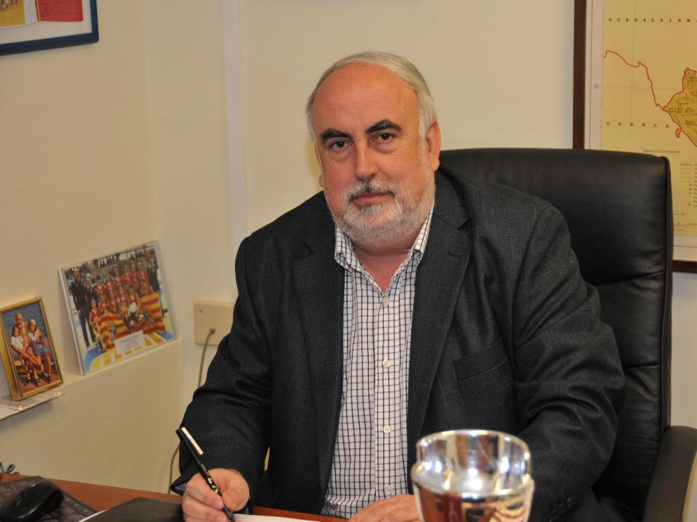 José Miguel Sierra, presidente de la Federación Aragonesa de Baloncesto y vicepresidente de la Española.