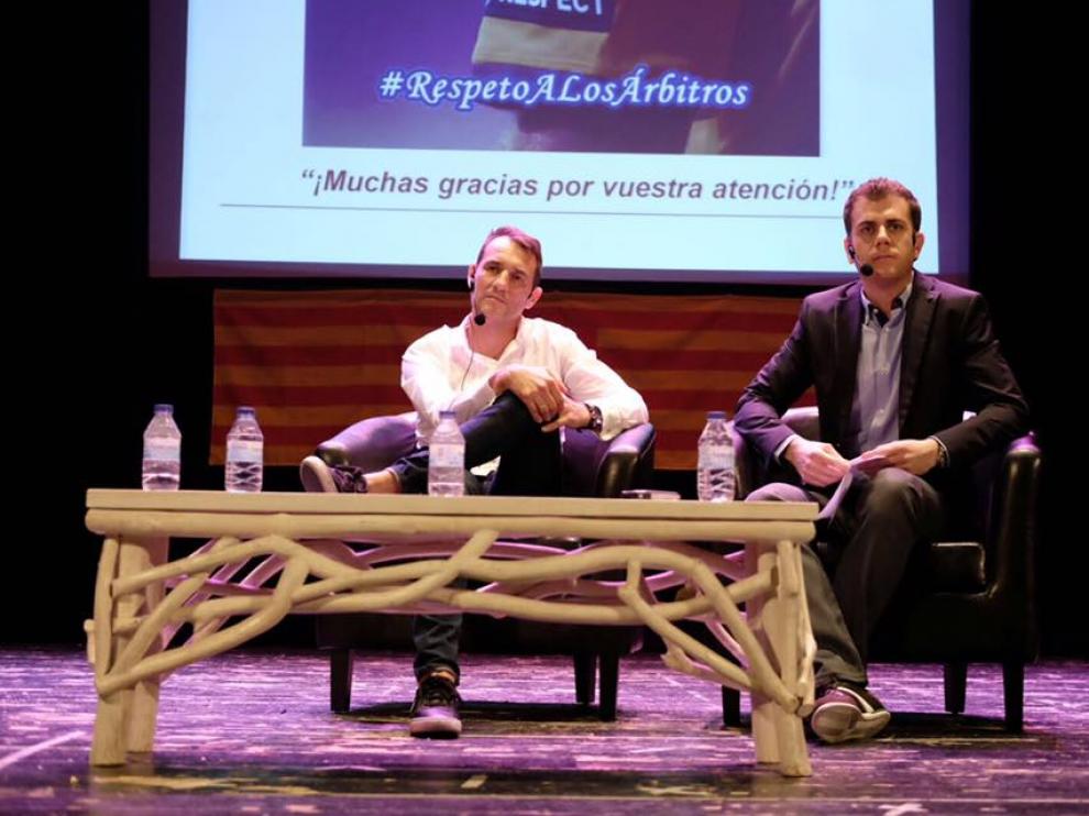 Carlos Clos, en el II Encuentro Aragones de Fútbol
