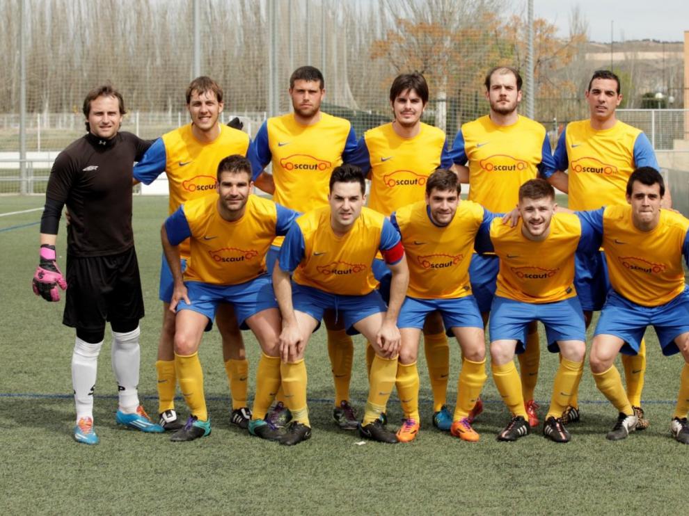 Once inicial del Robres en su partido contra el Actur Pablo Iglesias.
