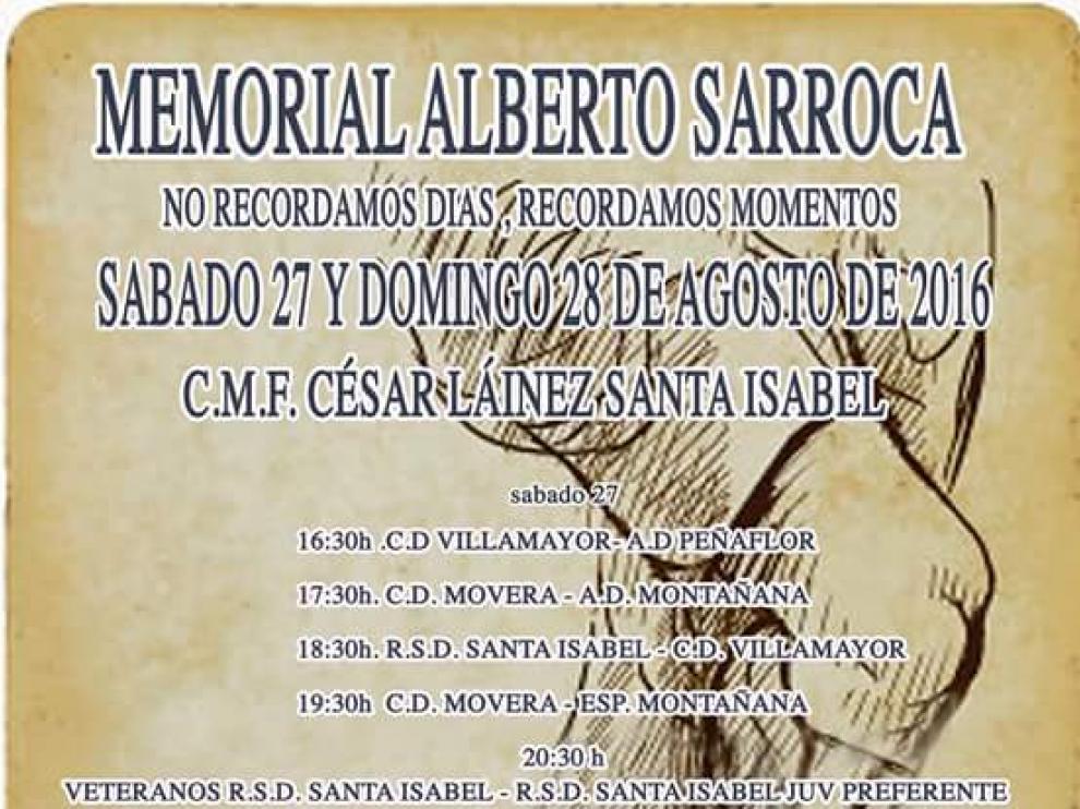 Cartel del Memorial Alberto Sarroca