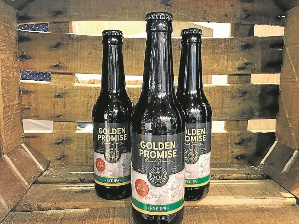 Imagen de archivo de la cerveza Golden Promise.