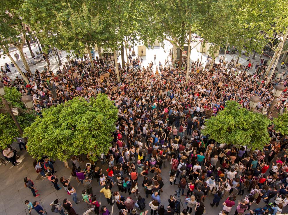 Manifestaciones en las calles y plazas de toda España contra el juicio de La Manada