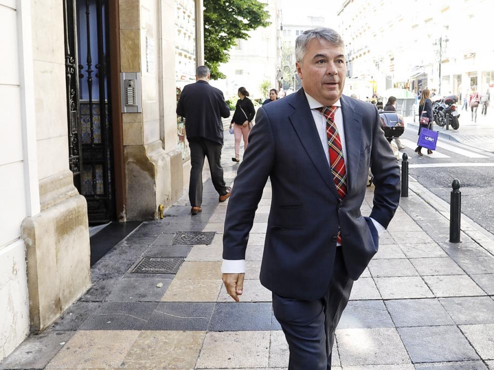 Agustín Martínez, abogado de La Manada, este viernes en Zaragoza