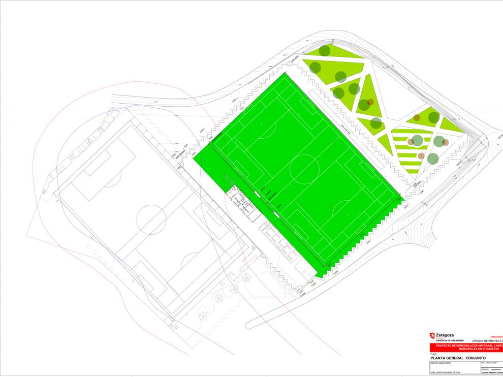 Planos de la remodelación del CMF Casetas