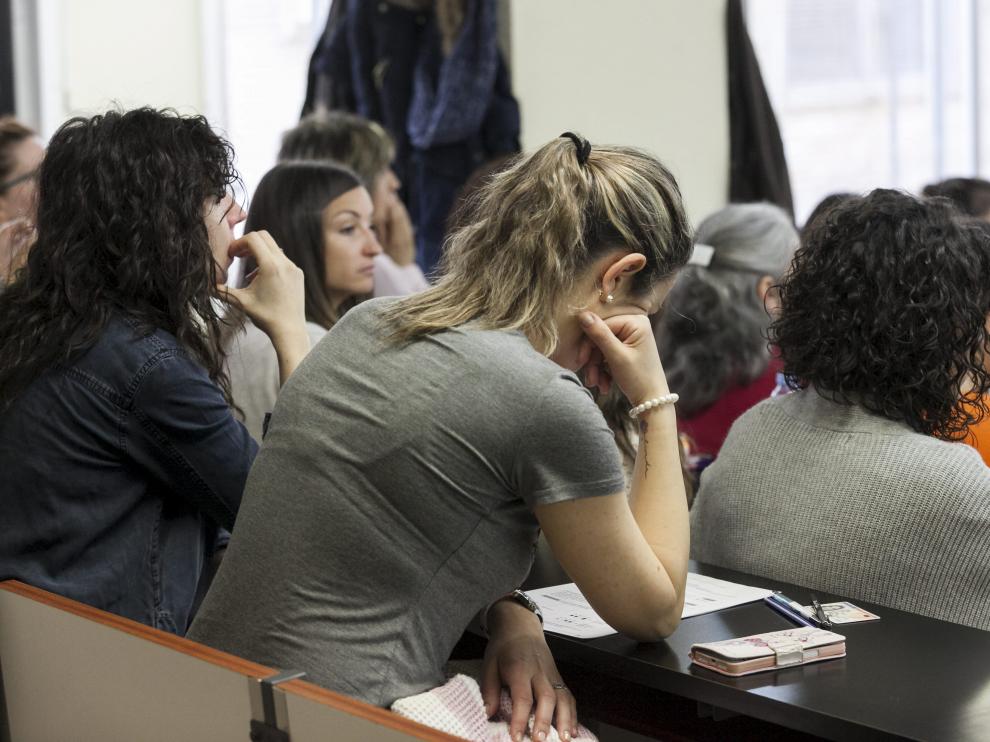 Imagen de archivo de unos aspirantes a oposición.
