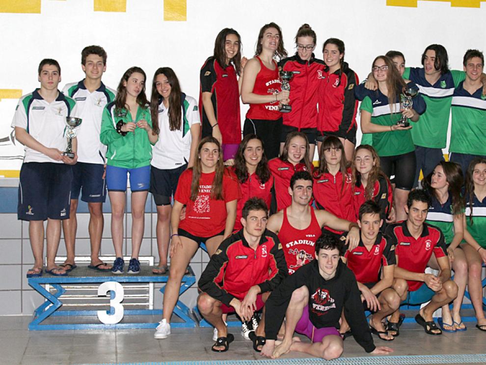 Podio júnior del Campeonato de Aragón por Edades 2017