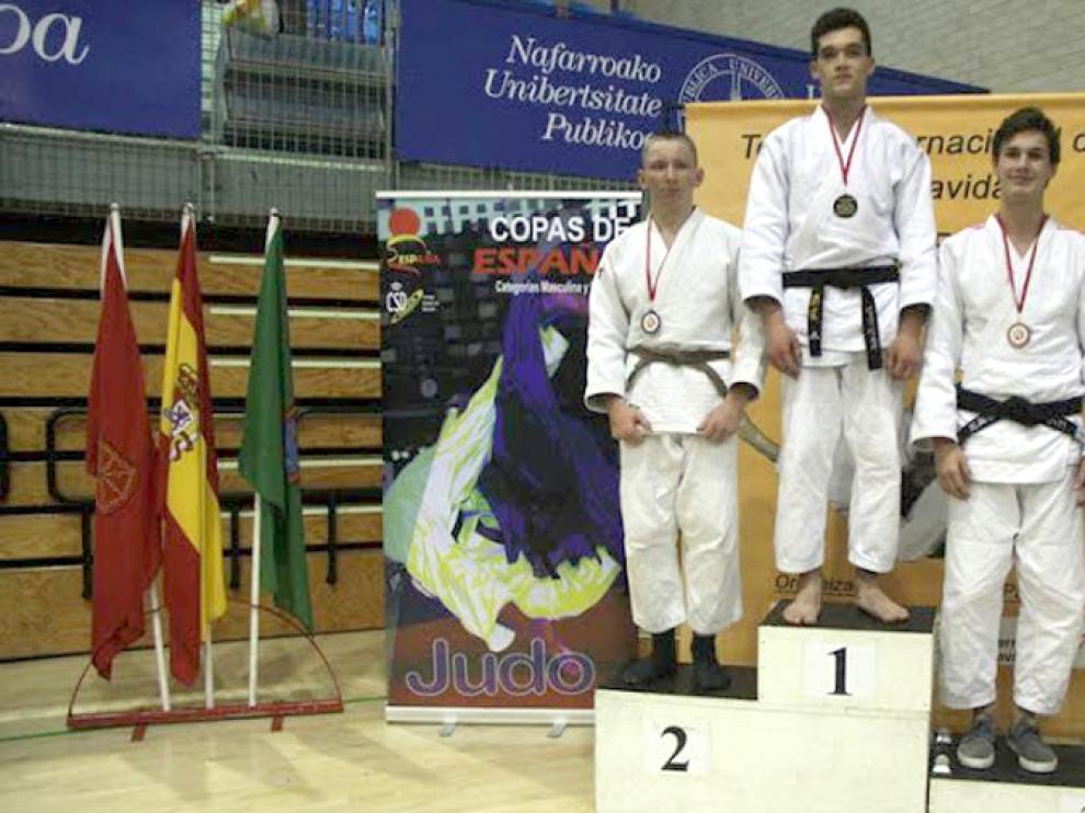 Podio de la Copa de España Cadete -81 kg 2016