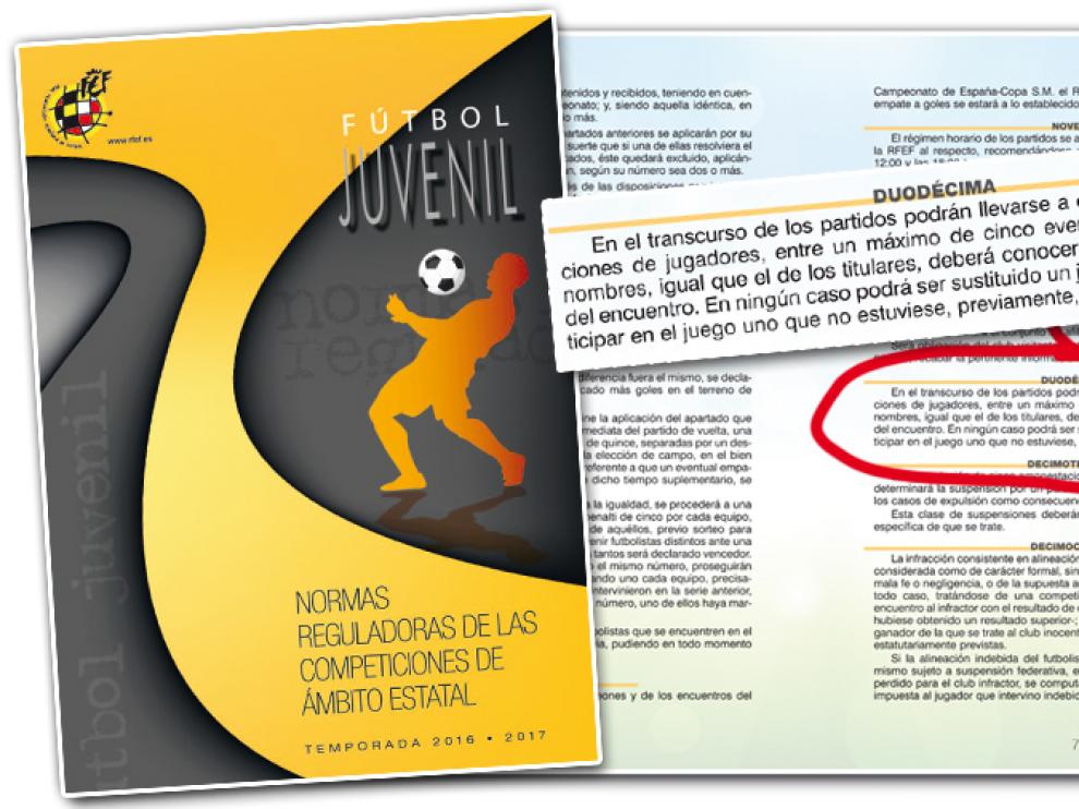 Normas reguladores según la RFEF