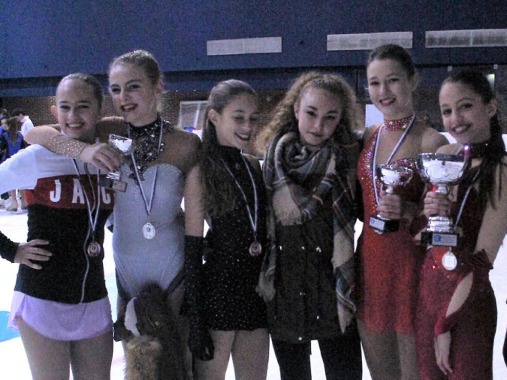 Seis patinadores del Club Hielo Jaca, rumbo al Campeonato de España