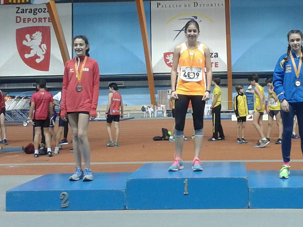 Podio de altura femenino